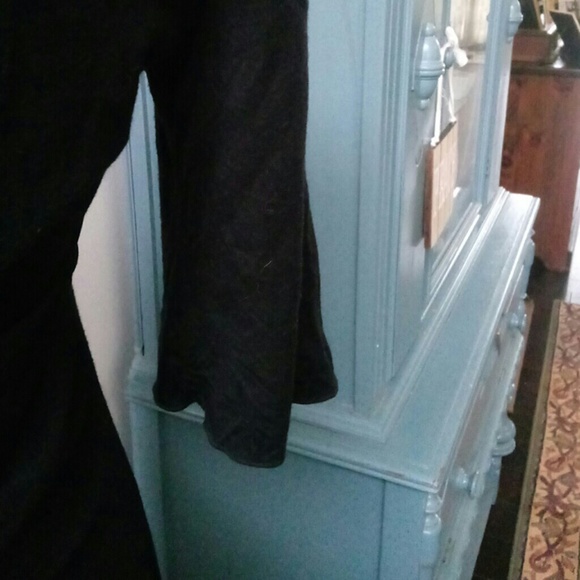 Nine&Co 3/4 Sleeve Black Dress Size S - Picture 3 of 5